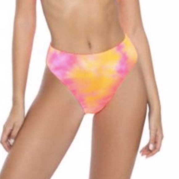 PilyQ PQ high waist tie dyed bikini bottoms M medium - Picture 2 of 5